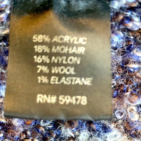 Silvia Novelli Boucle Wool Blend Open Front Cardigan - Picture 5 of 5